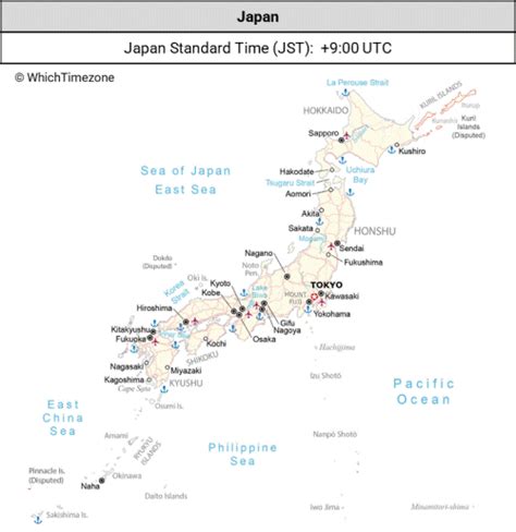 japan time zone to pst